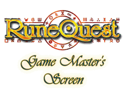 Runequest: Game Master's Screen - Sprange, Matthew