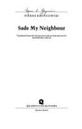 Sade my neighbour
