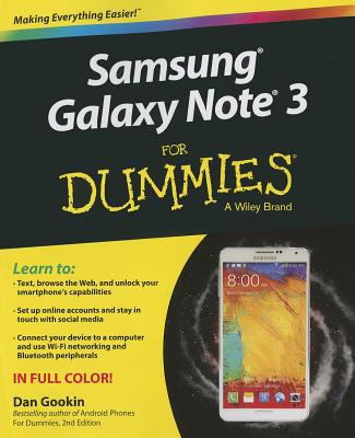 Samsung Galaxy Note 3 for Dummies - Gookin