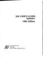 SAS User's Guide: Statistics