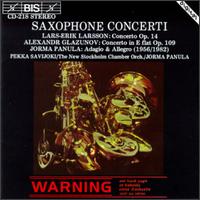 Saxophone Concerti - New Stockholm Chamber Orchestra; Jorma Panula (conductor)