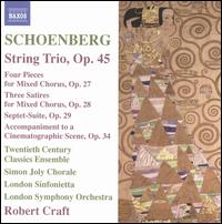 Schoenberg: String Trio, Op. 45 - Alan R. Kay (clarinet); Charles Neidich (clarinet); Christopher Oldfather (piano); Fred Sherry (cello);...