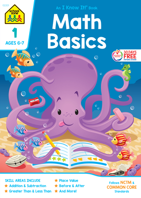 School Zone Math Basics Grade 1 Workbook - Zone, School