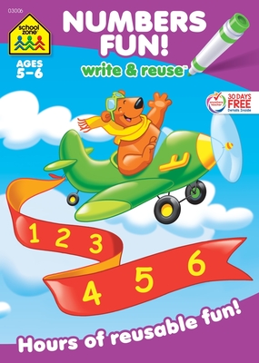 School Zone Numbers Fun! Write & Reuse Workbook - Zone, School