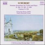 Schubert: Sonatinas for Violin & Piano