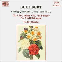 Schubert: String Quartets (Complete), Vol. 3 - Attila Falvay (violin); G�bor Fias (viola); Gyorgy Eder (cello); Kod�ly Quartet; Tam�s Szabo (violin)
