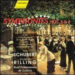 Schubert: Symphonies 3 & 4 - Real Filharmon�a de Galicia; Helmuth Rilling (conductor)