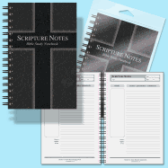 Scripture Notes Bible Study Notebook-Black