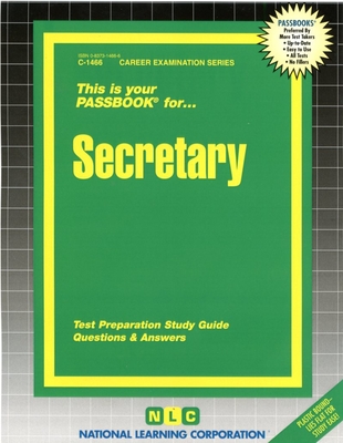 Secretary: Passbooks Study Guide - Corporation, National Learning