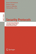 Security Protocols: 10th International Workshop, Cambridge, UK, April 17-19, 2002, Revised Papers