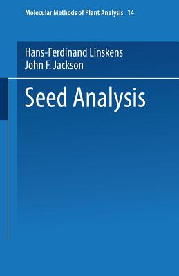 Seed Analysis - Linskens, Hans-Ferdinand (Editor), and Jackson, John F (Editor)