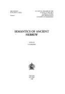 Semantics of Ancient Hebrew