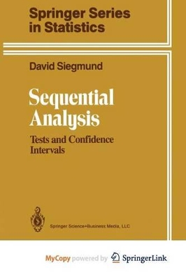 Sequential Analysis - Siegmund, David