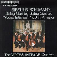 Sibelius & Schumann String Quartets - Ari Angervo (violin); Jorma Rahkonen (violin); Mauri Pietikainen (viola); Veikko Hoyla (cello); Voces Intimae String Quartet