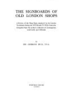 Signboards of Old London Shops