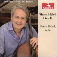 Simca Heled: Live 2 - Jonathan Zak (piano); Simca Heled (cello)