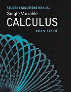 Single Variable Calculus Student Solutions Manual