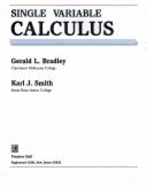 Single Variable Calculus