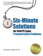 Six-Minute Solutions for Civil PE Exam Transportation Problems