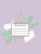 Sketch Book: 8.5 X 11 Sketch Book Featuring Caticorns
