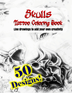 Skulls Tattoo Coloring Book