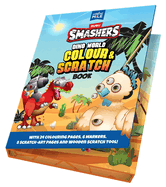 Smashers Dino World Colour and Scratch Book