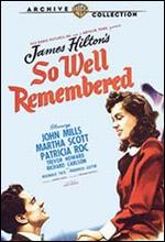 So Well Remembered - Edward Dmytryk