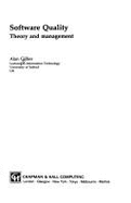 Software Quality: Theory and Management