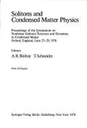 Solitons and Condensed Matter Physics.