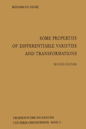 Some Properties of Differentiable Varieties and Transformations: With Special Reference to the Analytic and Algebraic Cases