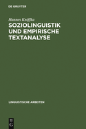 Soziolinguistik Und Empirische Textanalyse