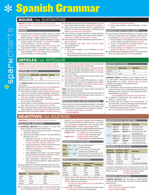 Spanish Grammar SparkCharts - SparkNotes
