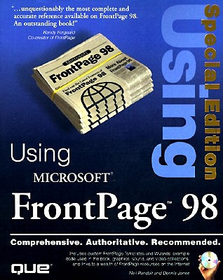Special Edition Using FrontPage 98 - Randall, Neil, and Jones, D., and Niles, Robert