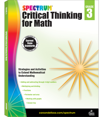 Spectrum Critical Thinking for Math, Grade 3: Volume 45 - Spectrum