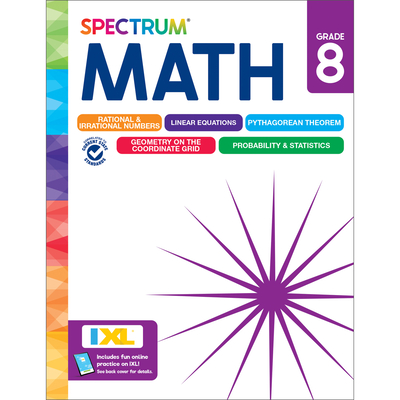 Spectrum Math Workbook, Grade 8 - Spectrum, and Carson Dellosa Education, and Craver, Elise