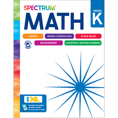 Spectrum Math Workbook, Grade K - Spectrum, and Carson Dellosa Education