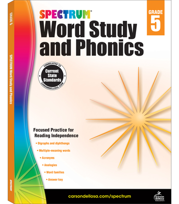 Spectrum Word Study and Phonics, Grade 5: Volume 84 - Spectrum