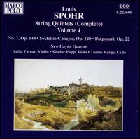 Spohr: String Quintets (Complete), Vol. 4 - Attila Falvay (violin); New Haydn String Quartet; S�ndor Papp (viola); Tam�s Varga (cello)