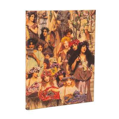 Spring (Lawrence Alma-Tadema) Ultra Lined Hardback Journal (Elastic Band Closure) - Paperblanks