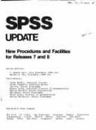 SPSS Update: New Procedures and Facilities for Releases 7 and 8