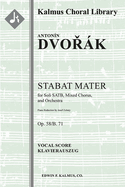 Stabat Mater, Op. 58/B. 71: Vocal Score