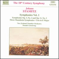 Stamitz: Symphonies Vol. 1 - New Zealand Chamber Orchestra; Donald Armstrong (conductor)