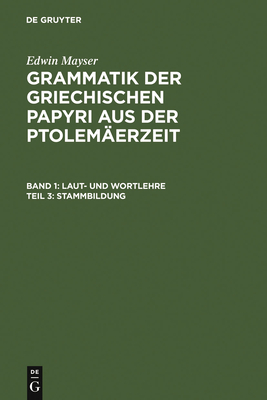 Stammbildung - Mayser, Edwin