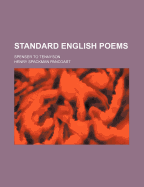 Standard English Poems: Spenser to Tennyson