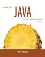 Starting Out with Java: From Control Structures through Objects