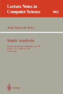Static Analysis: Second International Symposium, SAS '95, Glasgow, Uk, September 25 - 27, 1995. Proceedings