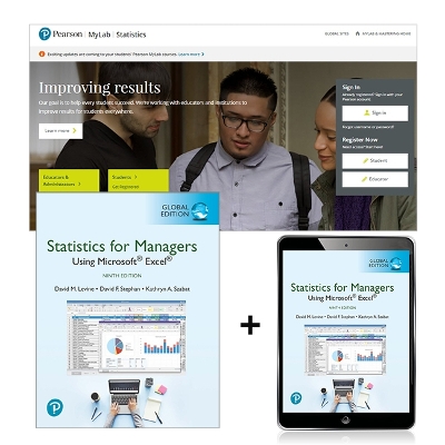 Statistics for Managers Using Microsoft Excel, Global Edition + MyLab Statistics with Pearson eText - Levine, David, and Stephan, David, and Szabat, Kathryn