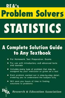 Statistics Problem Solver - Ogden, James R, Dr., and Research & Education Association, and Staff of Research Education Association