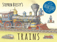 Stephen Biesty's Trains: Cased Board Book with Flaps