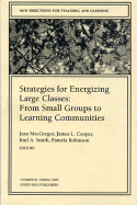 Strategies for Energizing Large Classes: From Small Groups to Learning Communities: New Directions for Teaching and Learning, Number 81